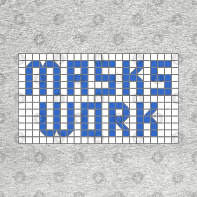 Science: Masks work (letters in blue tile letters) by Ofeefee